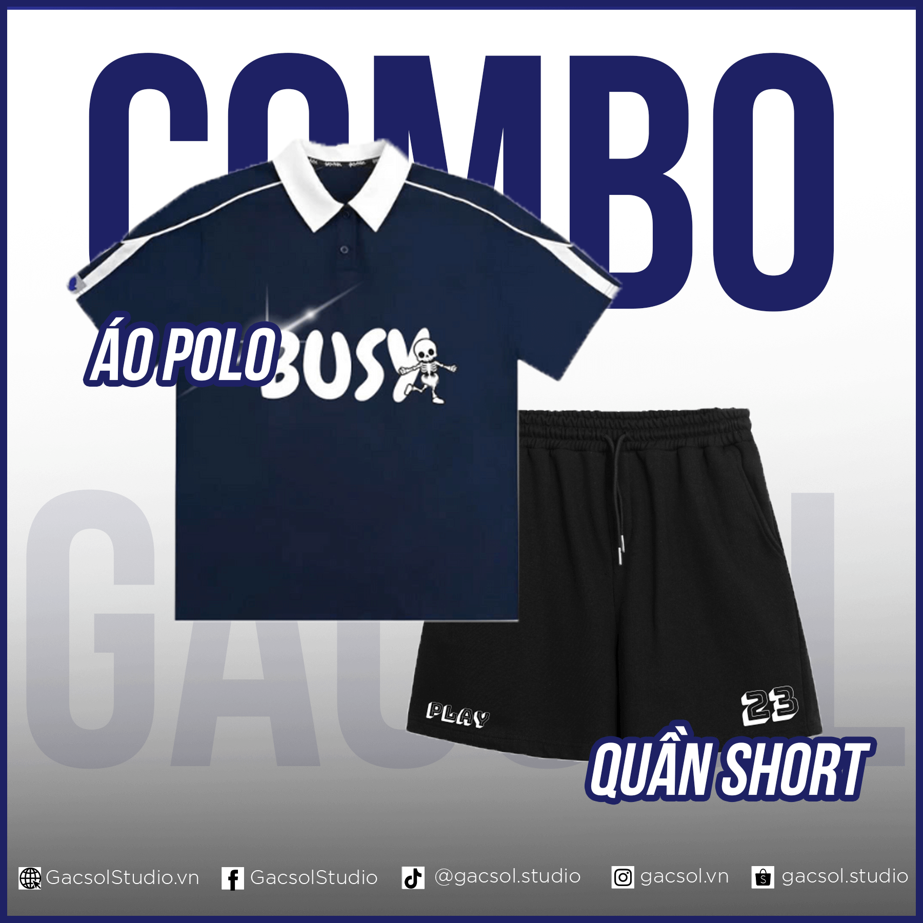 Áo Polo + Quần Short Chân Cua